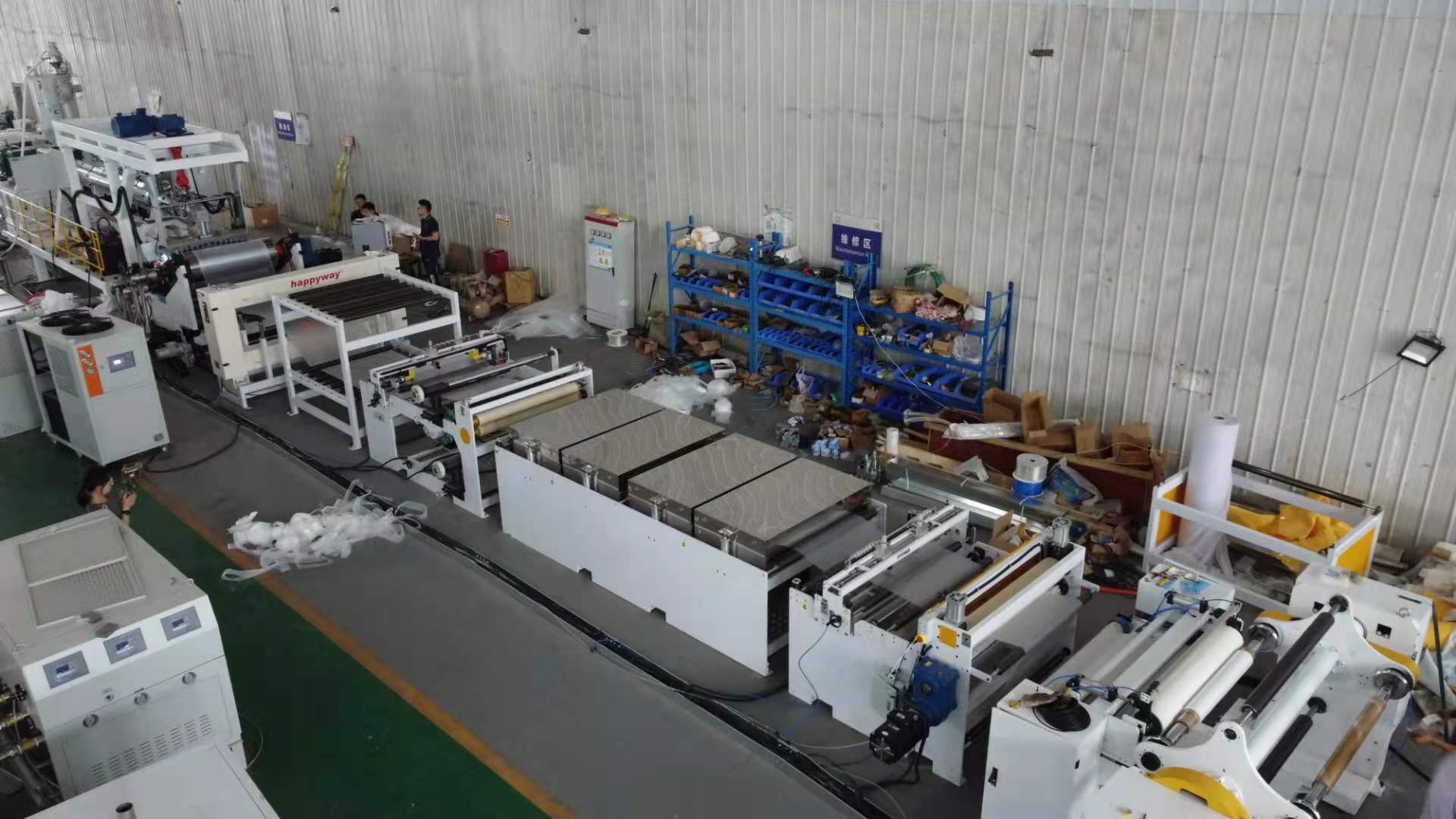 High efficient PC and PP production lines for producing wear-resistant hollow grid boards